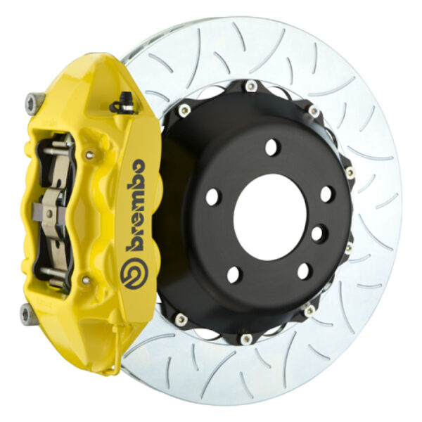 Brembo 05-07 Quattroporte/08 GranTurismo R GT BBK 4Piston Cast 380x28 2pcRotor Slotted Type3-Yellow
