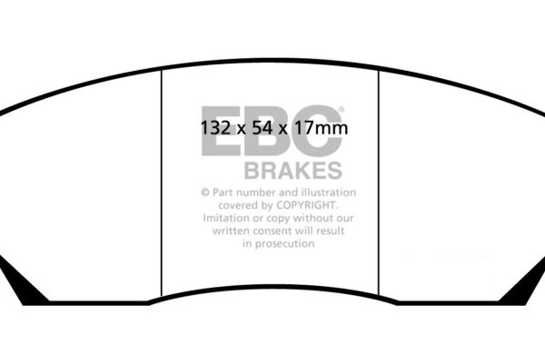 EBC 90-00 Aston Martin Vantage 5.3 (Twin Supercharged)(AP) Bluestuff Front Brake Pads