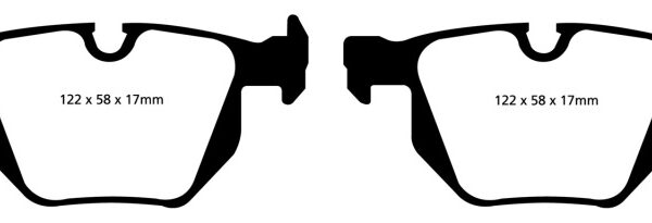 EBC 13+ BMW X1 3.0 Turbo (35i) Redstuff Rear Brake Pads