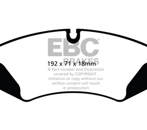 EBC 14+ Land Rover LR4 3.0 Supercharged Greenstuff Front Brake Pads