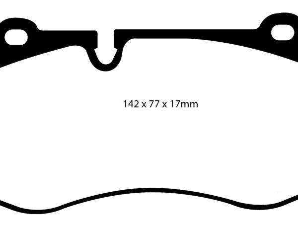 EBC 07-08 Mercedes-Benz CL550 5.5 Redstuff Front Brake Pads