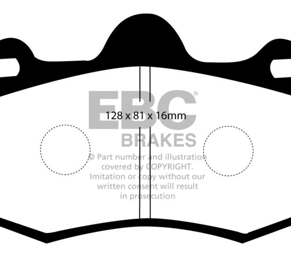 EBC 11+ Mclaren MP4-12C 3.8 Twin Turbo Bluestuff Rear Brake Pads