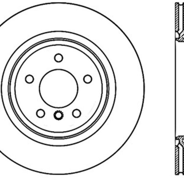 StopTech 07-10 BMW 335i Cross Drilled Right Rear Rotor