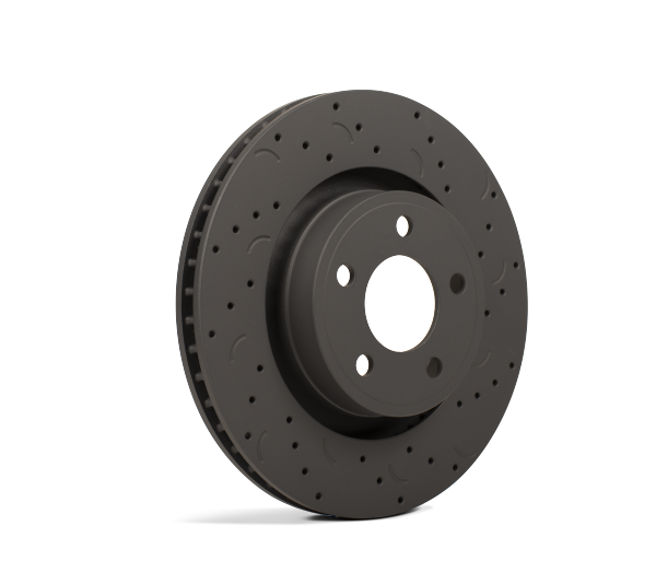 Hawk Talon 1999 Land Rover Discovery Series II Drilled and Slotted Front Brake Rotor Set