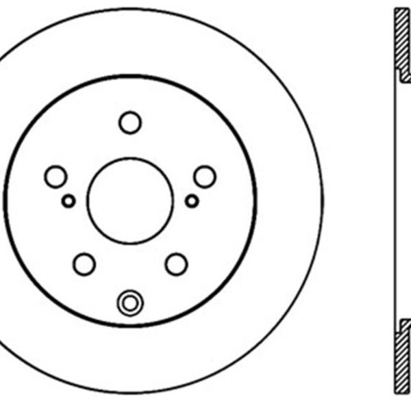 StopTech Sport Drilled & Slotted Rotor - Rear Left