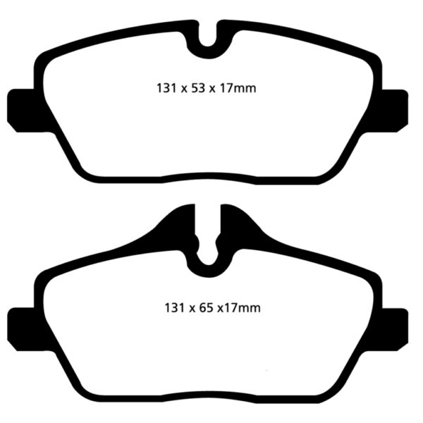 EBC 14+ Mini Hardtop 1.5 Turbo Cooper Redstuff Front Brake Pads