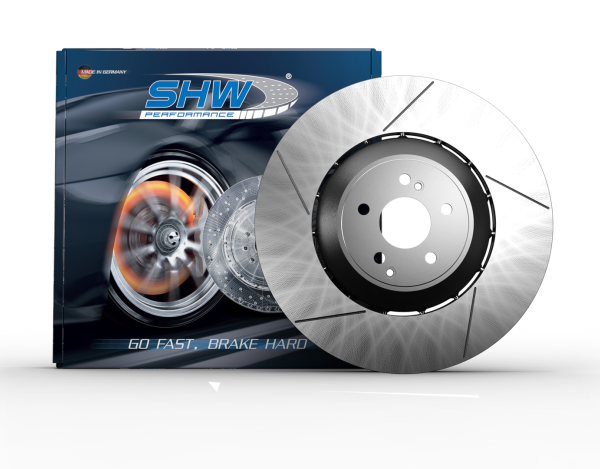 SHW 17-20 Porsche Panamera 4 3.0L w/20in Whl w/o Ceramic Brake Right Rear Slot LW Rotor (971615602G)