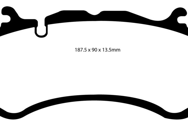 EBC 08-13 Mercedes-Benz C63 AMG (W204) 6.2 Redstuff Front Brake Pads