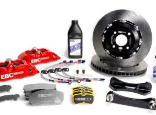 EBC Racing 14-19 BMW M3 F80/F82/F87 3.0T Red Apollo-4 380mm Rotors Front Big Brake Kit