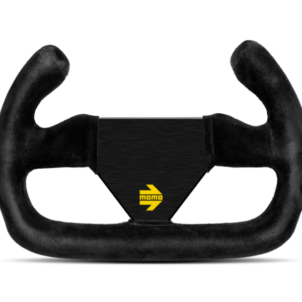 Momo MOD12/C Steering Wheel 250 mm -  Black Suede/Black Spokes
