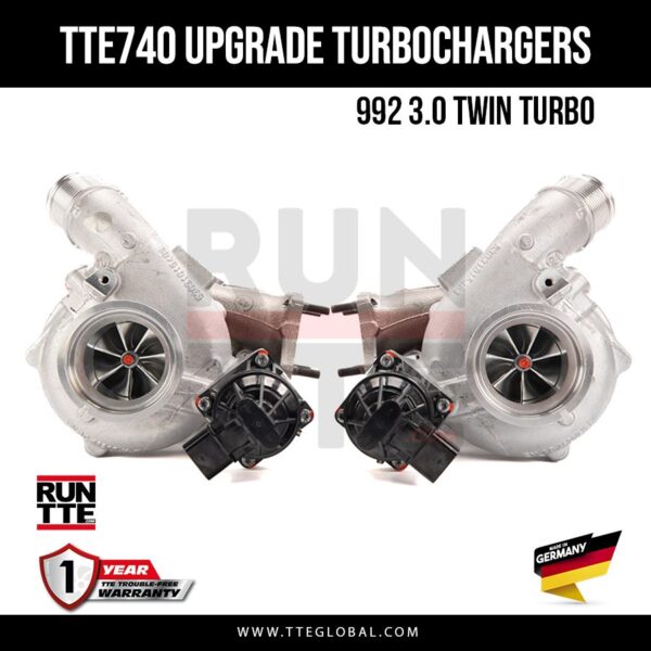 TTE740 5147 PORSCHE 992 3.0 UPGRADE TURBOCHARGERS