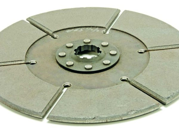 McLeod Disc Sintered Iron 8in x 1X23 Metric Spline Sld Hub 8 Riv .250 Thick (Special Order)