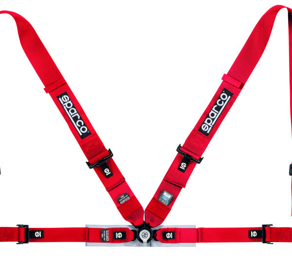 Sparco Belt 4Pt 3in/2in Competition Harness - Red