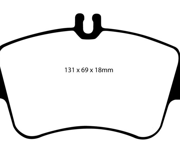 EBC 02-05 Mercedes-Benz C230 (W203) 1.8 Supercharged (European Model) Redstuff Front Brake Pads