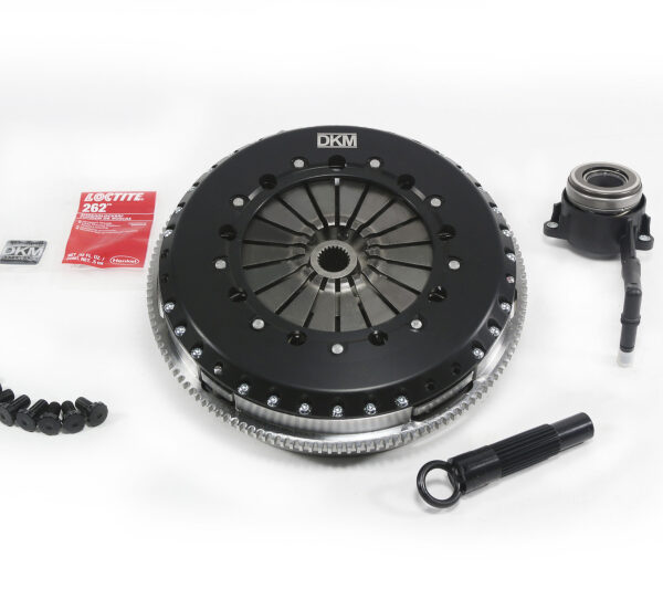 DKM Clutch 2.0 VW/Audi A3 TSI 8 Bolt Motor MS Twin Disc Clutch w/Steel Flywheel (660 ft/lbs Torque)