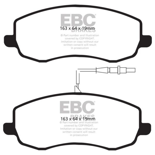 EBC AP Racing Caliper CP7040 (AP Racing Pad CP7040D54) Bluestuff Brake Pads