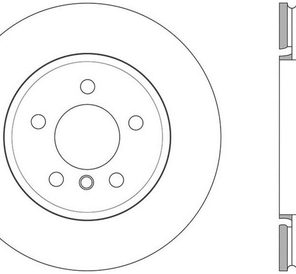 StopTech Sport 14-15 BMW 435i Rear Left Slotted Brake Rotor