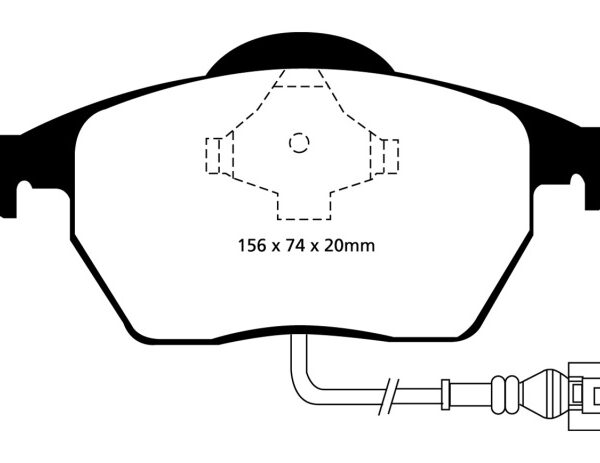 EBC 99-06 Audi TT 1.8 Turbo Redstuff Front Brake Pads