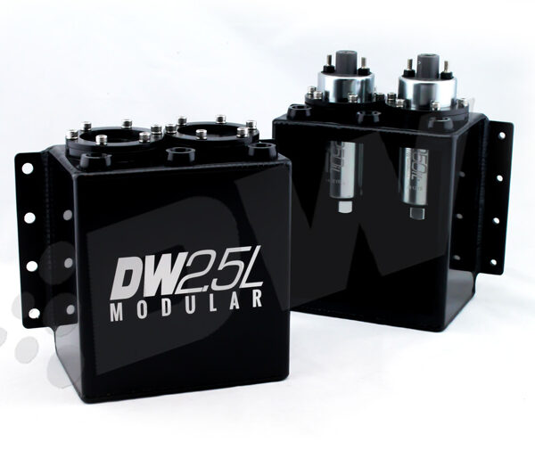 DeatschWerks 2.5L Modular Surge Tank (Fits 1-2 DW250iL Fuel Pumps - Pumps Not Included)