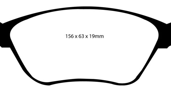 EBC 98-05 Volvo C70 2.3 Turbo T5 (16in Wheels) Redstuff Front Brake Pads