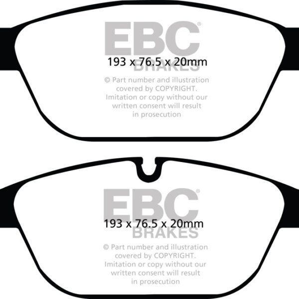 EBC 11-12 Audi A8 Quattro 3.0 Supercharged Redstuff Front Brake Pads