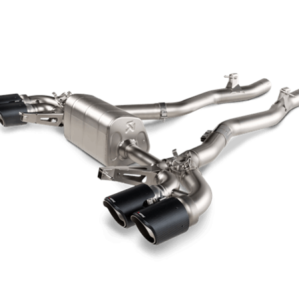 Akrapovic 2021 BMW M8/M8 Comp Gran Coupe (F93) w/OPF/GPF Slip-On Line (Titanium) w/Carbon Tips