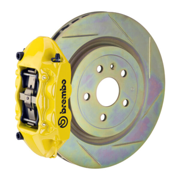 Brembo 08-13 C30 Front GT BBK 4 Piston Cast 336 x28 1pc Rotor Slotted Type-1- Yellow