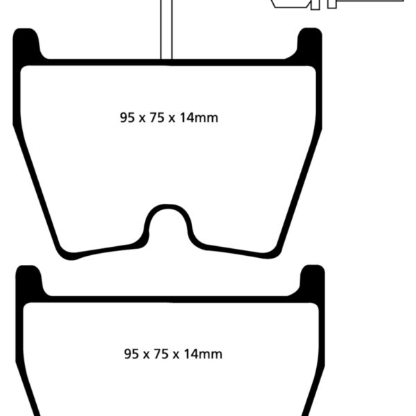 EBC 06-09 Audi RS4 4.2 (Cast Iron Rotors) Bluestuff Front Brake Pads