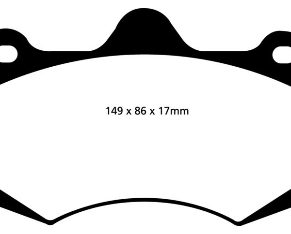 EBC 01-04 Aston Martin Vanquish 5.9 (AP Caliper) Bluestuff Front Brake Pads