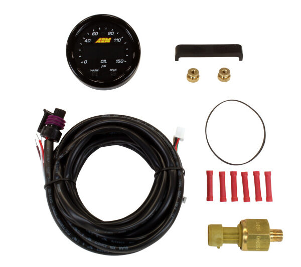 AEM X-Series 0-150 Oil Pressure Gauge Kit