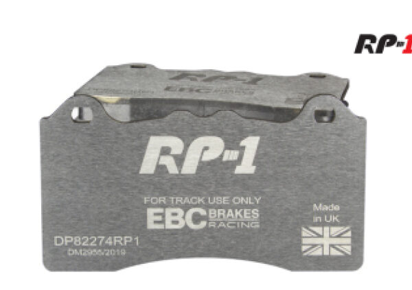 EBC Racing 2021+ BMW M3/M4 / 2023+ BMW M2 (G80/G82/G87) w/Cast Iron Rotor RP-1 Race Front Brake Pads