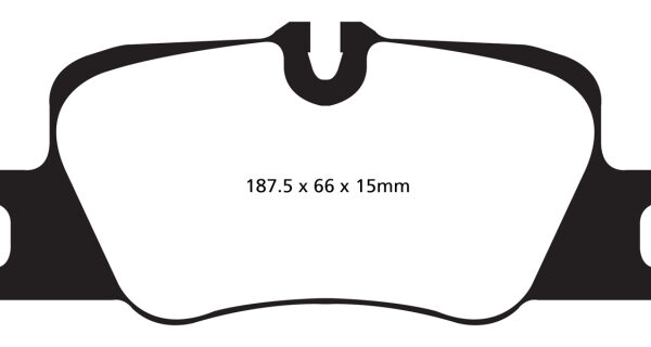 EBC 12-15 Porsche 911 (991) (Cast Iron Rotor only) 3.8 Carrera S Redstuff Rear Brake Pads
