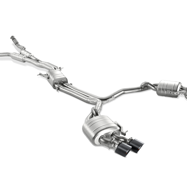 Akrapovic 13-17 Audi S6 Avant/Limousine (C7) Evolution Line Cat Back (Titanium) w/ Carbon Tips