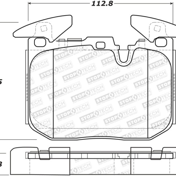StopTech Performance 14-18 BMW i8 Sport Performance Front Brake Pads