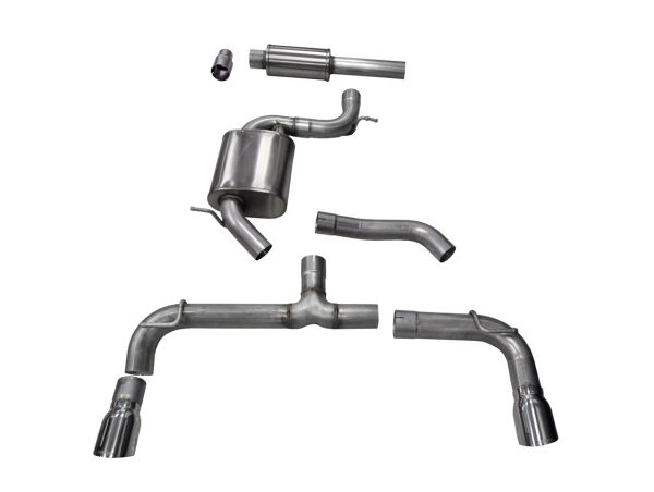 Corsa 2014-2016 Volkswagen GTI Mk7 Polished Sport 3.0in Cat-Back Dual Rear Exit