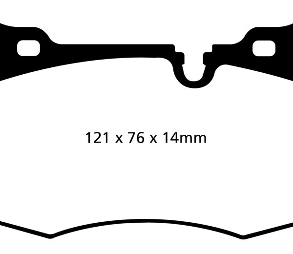 EBC 09-14 Mini Hardtop 1.6 Turbo J.C Works Greenstuff Front Brake Pads