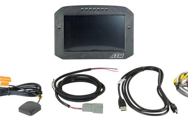 AEM CD-7G Carbon Flush Digital Dash Display w/ Internal 20Hz GPS & Antenna