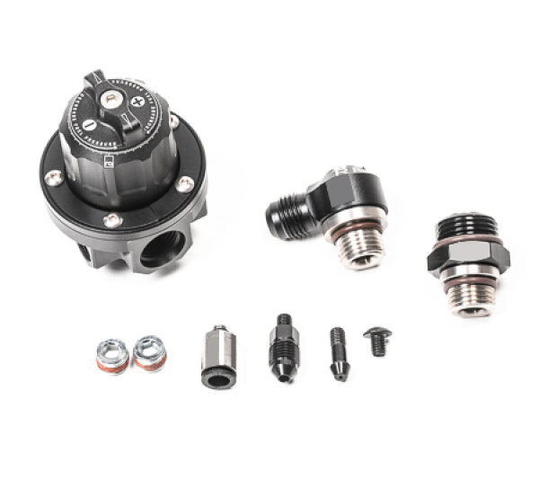 Radium Engineering 8AN ORB Direct Mount Regulator-Rotating Assembly (DMR-RA) - Black