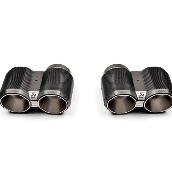 Akrapovic 2021+ BMW G87 M2, G80 M3 & G82 M4 Octagonal Carbon Design Tail Pipe Set