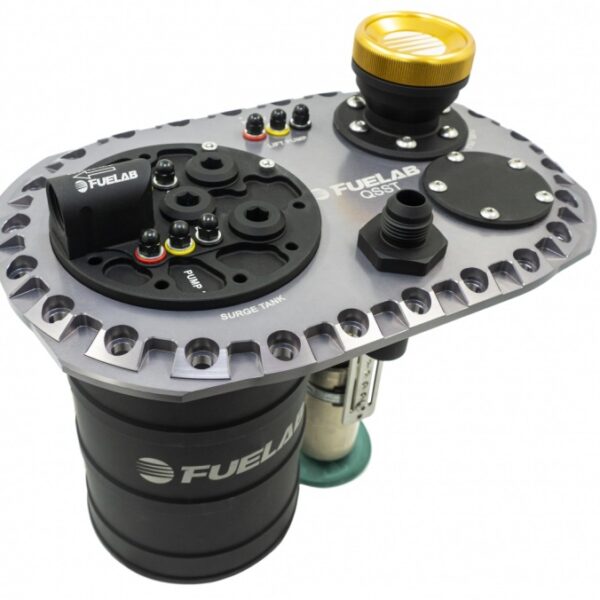 Fuelab Quick Service Surge Tank w/49614 Lift Pump & Dual 340LPH Pumps - Titanium