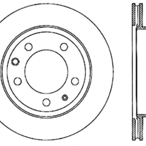 StopTech 04-18 Volkswagen Touareg Cryo Slotted Rear Left Sport Brake Rotor
