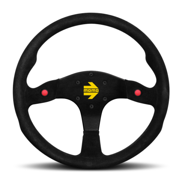Momo MOD80 Steering Wheel 350 mm -  Black Suede/Black Spokes