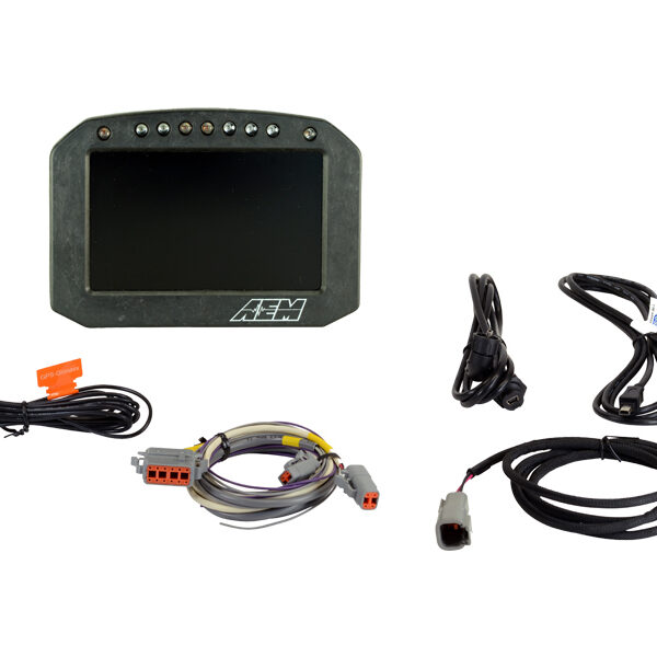 AEM CD-5LG Carbon Logging Flush Digital Dash Display w/ Internal 20Hz GPS & Antenna