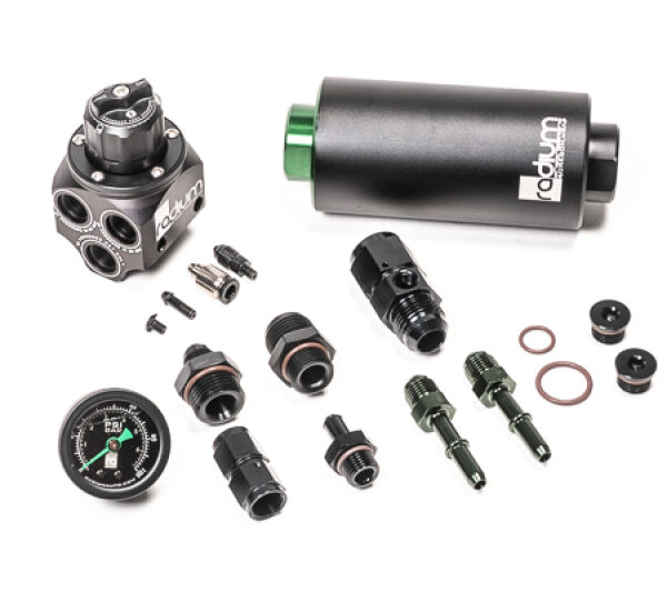 Radium Engineering 01-06 BMW E46 M3 Fuel Pressure Regulator & Fuel Filter Kit w/ Stainless Filter
