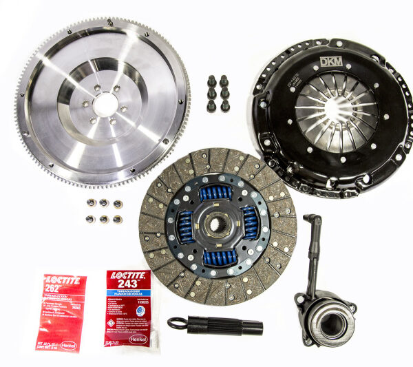 DKM Clutch 2.0 VW/Audi A3 FSI 6 Bolt Sprung Organic MB Clutch w/Steel Flywheel (440 ft/lbs Torque)