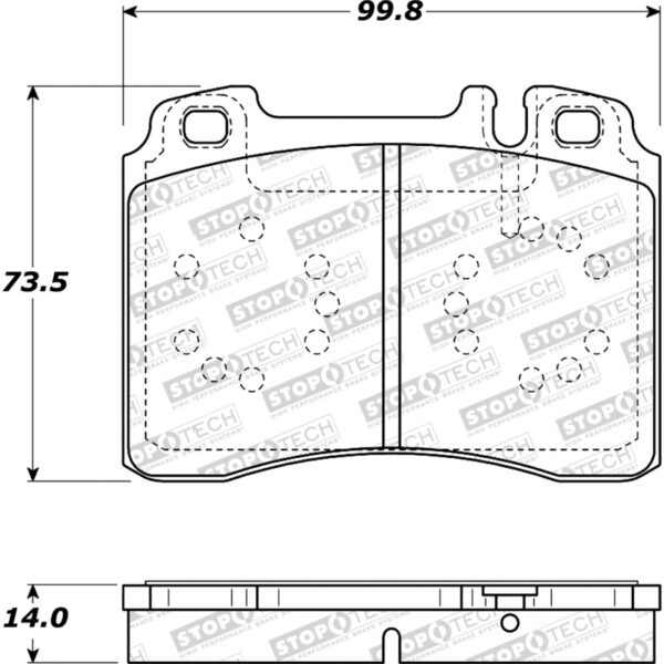 StopTech Street Brake Pads - Front