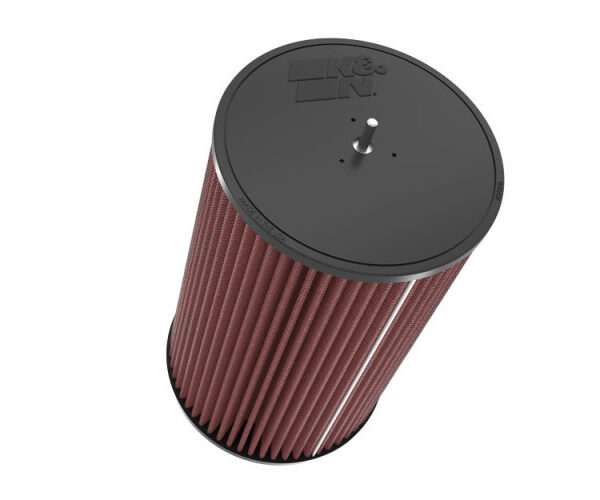 K&N Universal Round Clamp-On Air Filter 3-1/2in FLG  8in B, 7in T W/STUD, 12-1/2in H