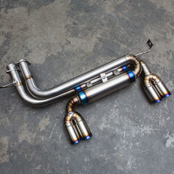 VR Performance 01-05 BMW M3 E46 Titanium Exhaust System- Quad Titanium Tips