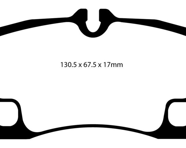EBC 09-12 Porsche 911 (997) (Cast Iron Rotor only) 3.6 Carrera 2 Yellowstuff Rear Brake Pads
