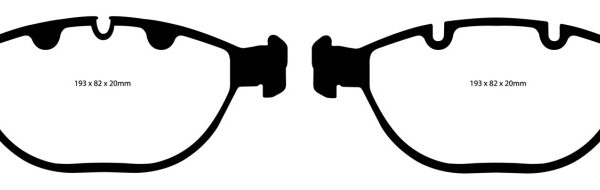 EBC 02-04 BMW X5 4.6 Redstuff Front Brake Pads